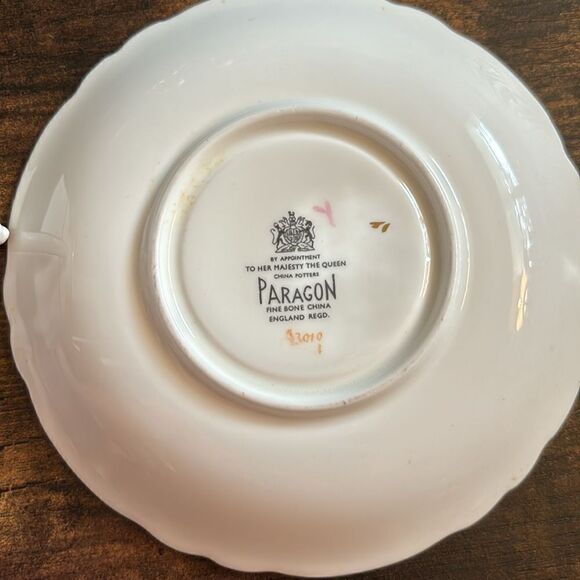 Rare  Vintage Paragon Cup and Saucer Cobalt Blue with Gold Trim - Picture 9 of 11